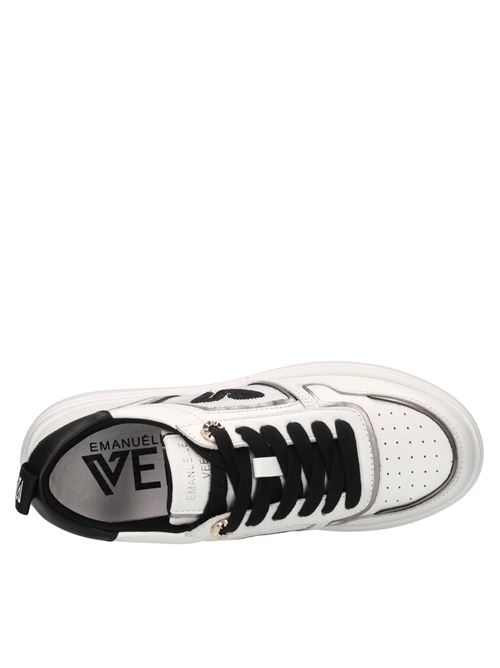 Sneakers in pelle e tessuto EMANUELLE VEE | 451P-302-17-P003CBBIANCO-NERO